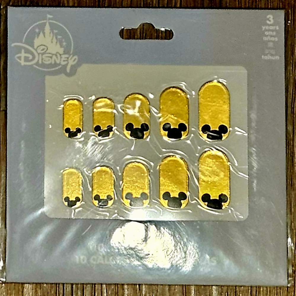 Disney Gold Mickey Mouse Nail Decals